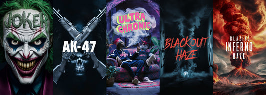 Räuchermischung Bundle Joker, AK-47, Ultra Chronic, Blackout Haze und Blazing Inferno Haze kaufen bei Rauch-Planet.de