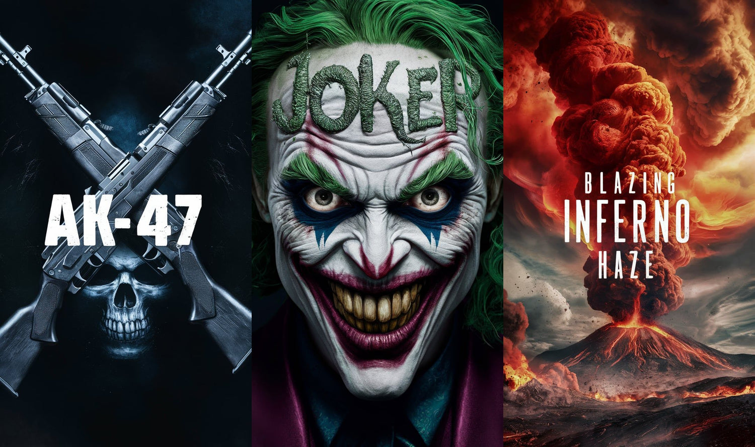 Räuchermischung Bundle AK47, Joker und Blazing Inferno Haze kaufen bei Rauch-Planet.de