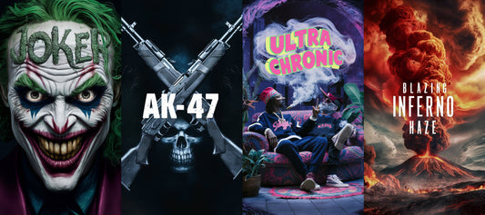 Räuchermischung Bundle Joker, AK-47, Ultra Chronic und Blazing Inferno Haze kaufen bei Rauch-Planet.de